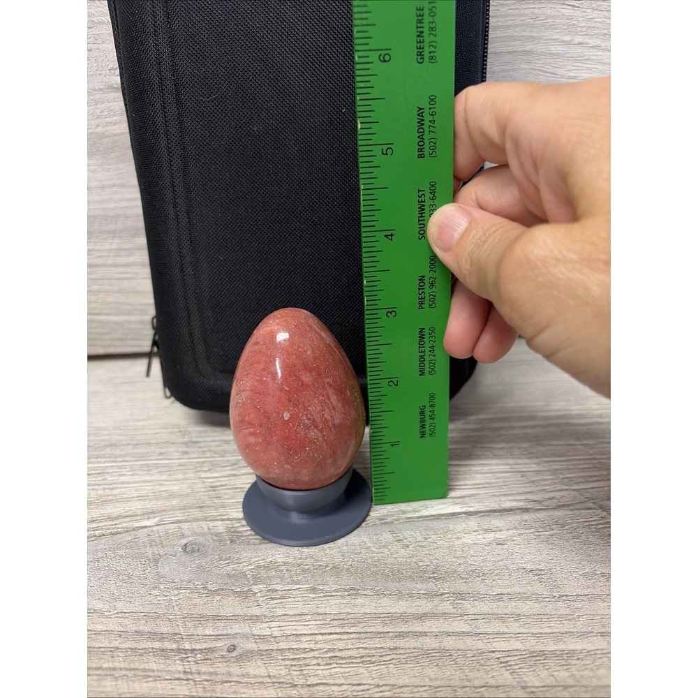 Lot Of 6 Eggs Stone Marble Alabaster Granite Multi Color (e8-01) - Picture 16 of 16